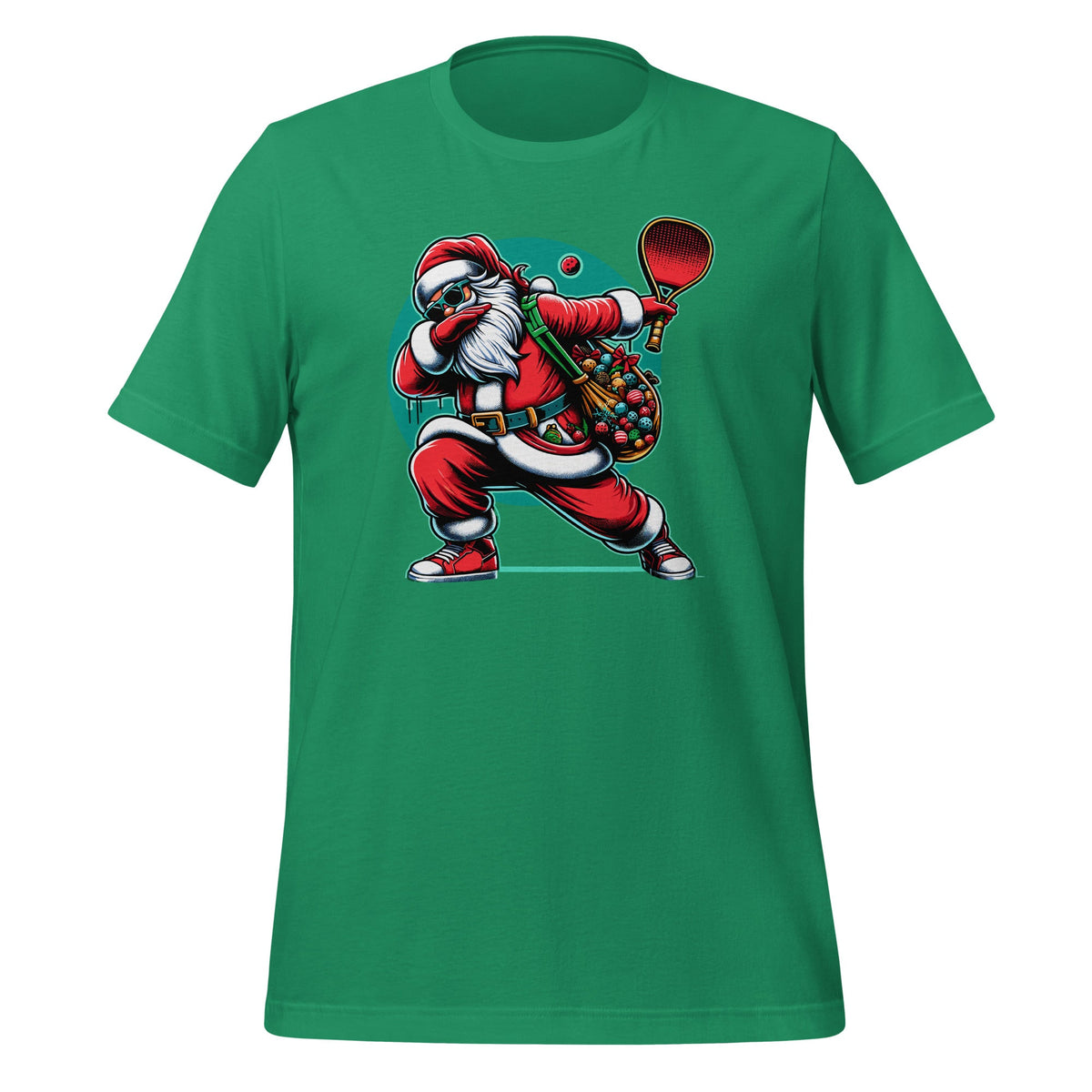 Funny Playing Pickleball Christmas Dabbing Santa Unisex product image 5