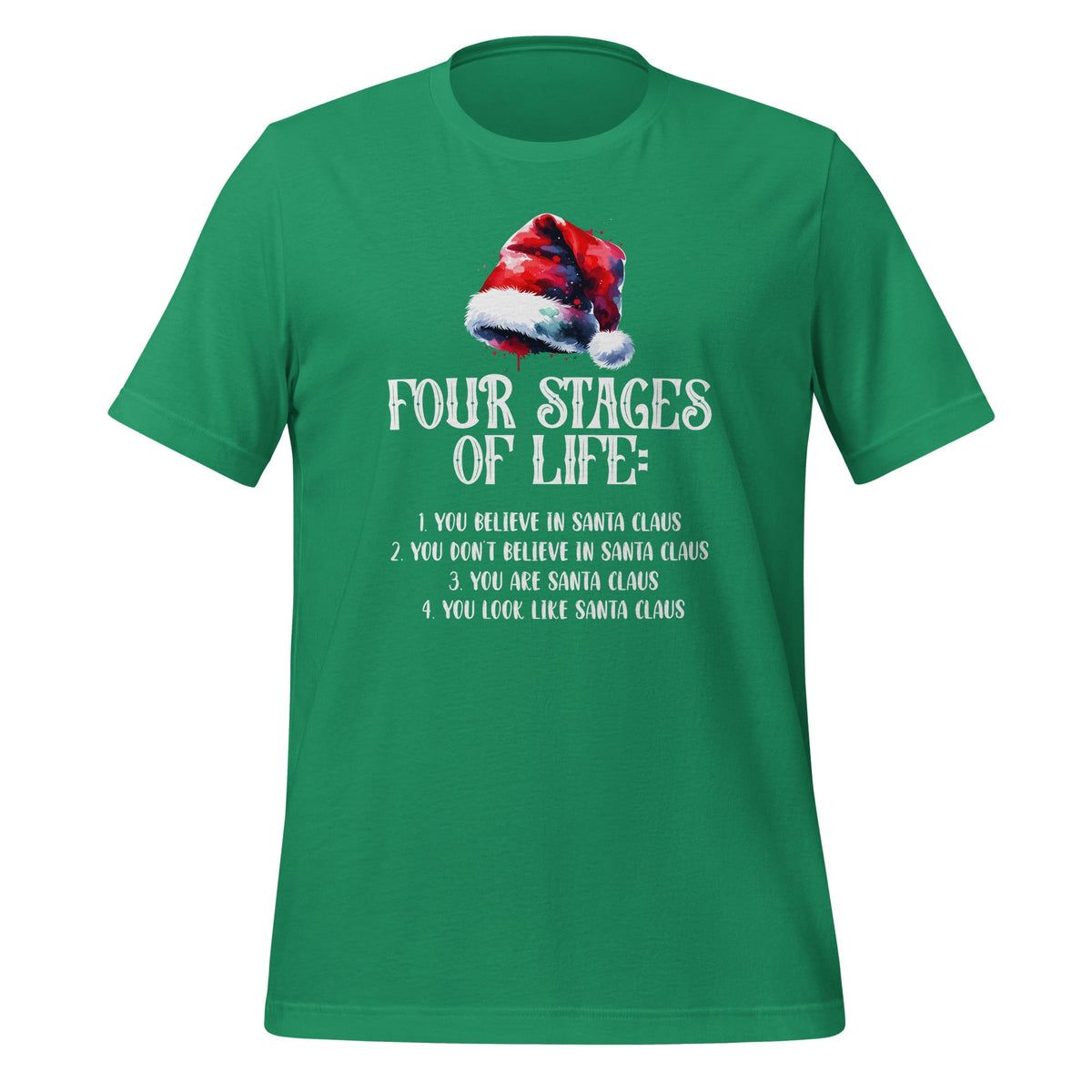 Four Stages of Life Santa Christmas Funny Meme Xmas Humor product image 5