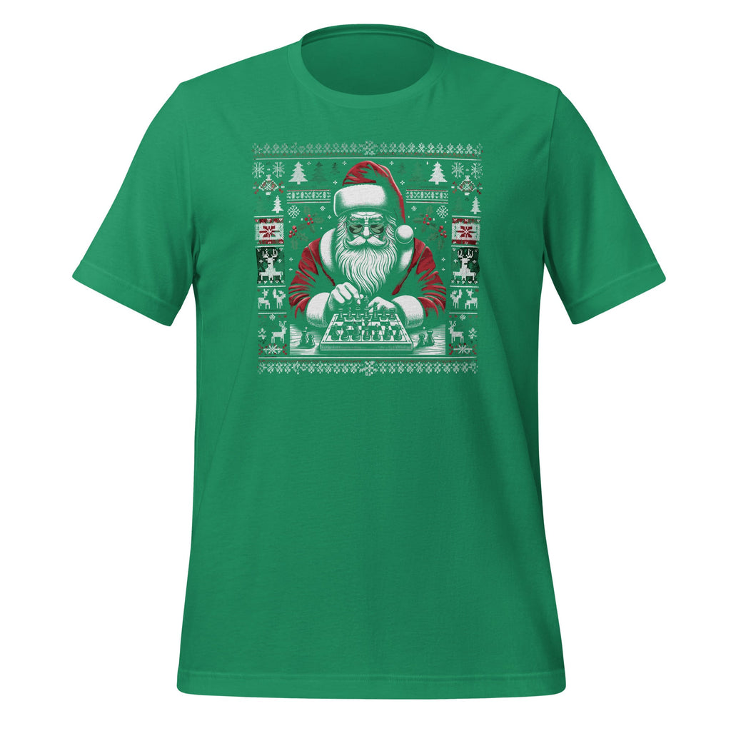 Christmas Santa Playing Chess Ugly Xmas Unisex T-Shirt product image 5