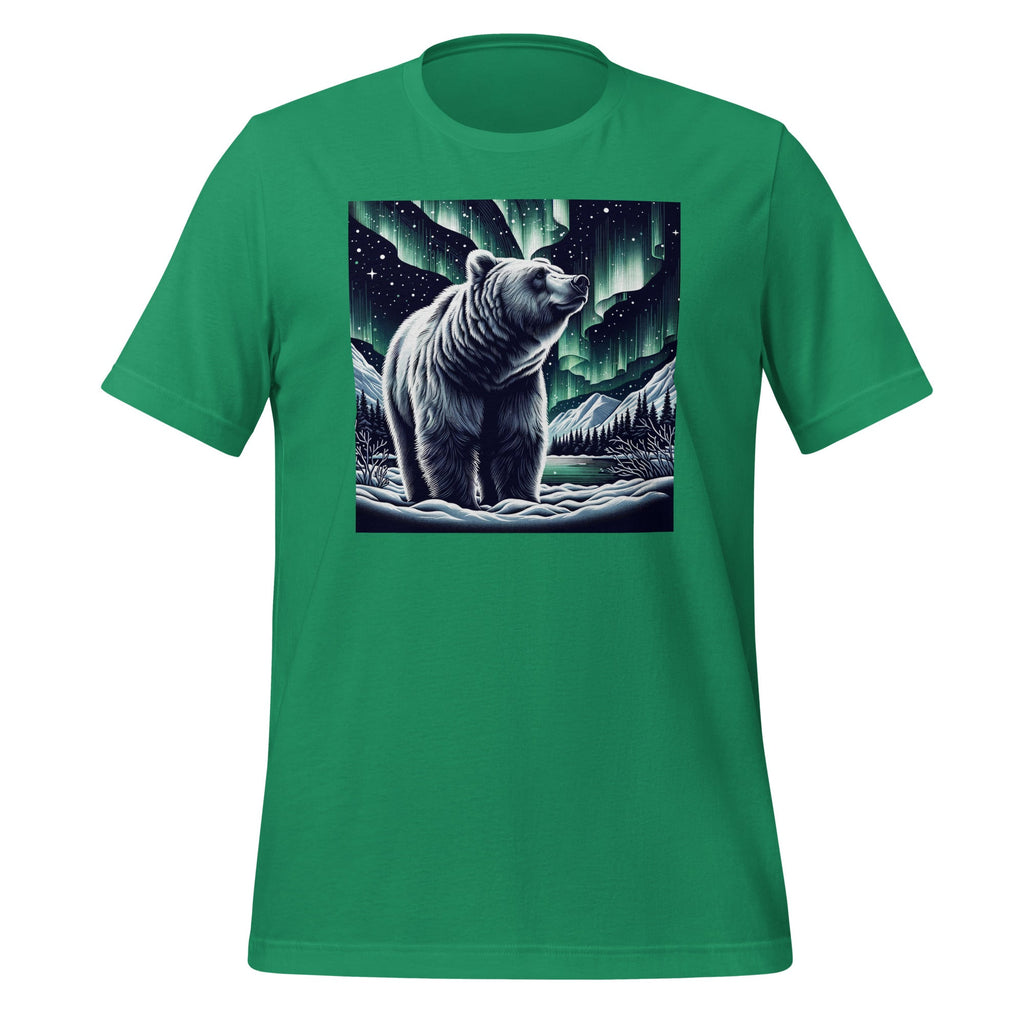Grizzly Bear Standing Proud In Snow With Borealis Unisex product image 5