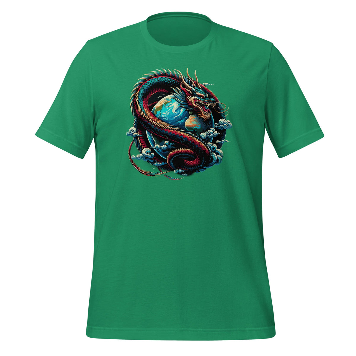 Dragon Wrapped Around Earth Year of Lunar New Unisex T-Shirt product image 5