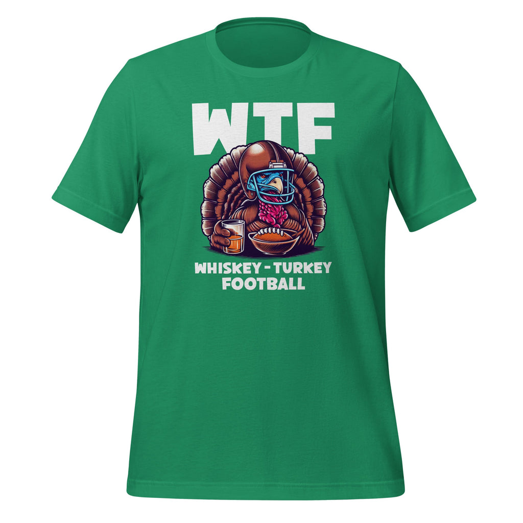 WTF Whiskey Turkey Football Thanksgiving Day Unisex T-Shirt product image 5