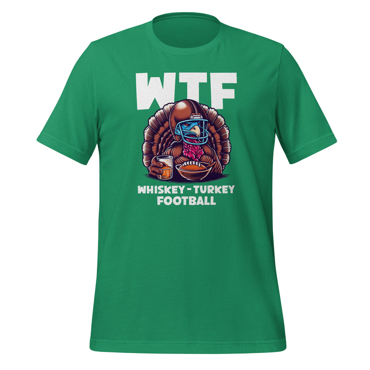 WTF Whiskey Turkey Football Thanksgiving Day Unisex T-Shirt product image 5