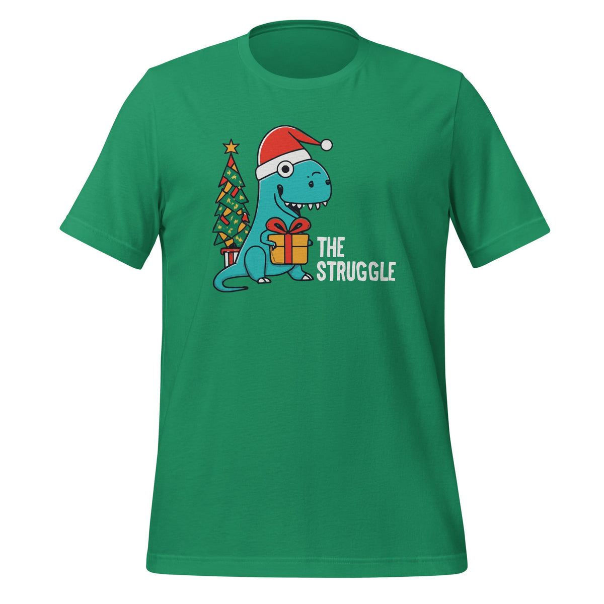 Dinosaur Christmas Tree Rex Struggle Xmas Pajamas Unisex product image 5