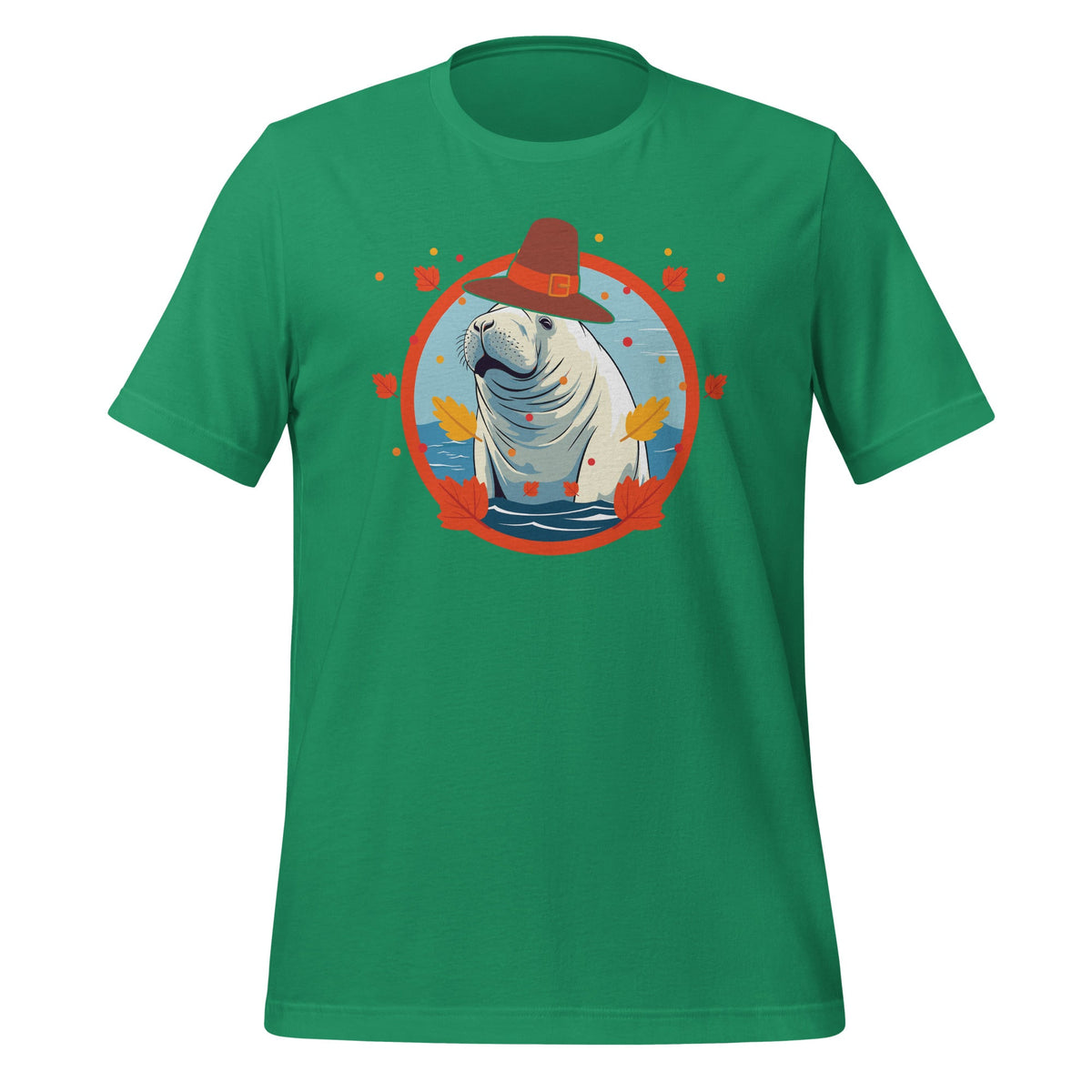 Thanksgiving Manatee Pilgrim Fall Pumpkin Sea Cow Unisex product image 5