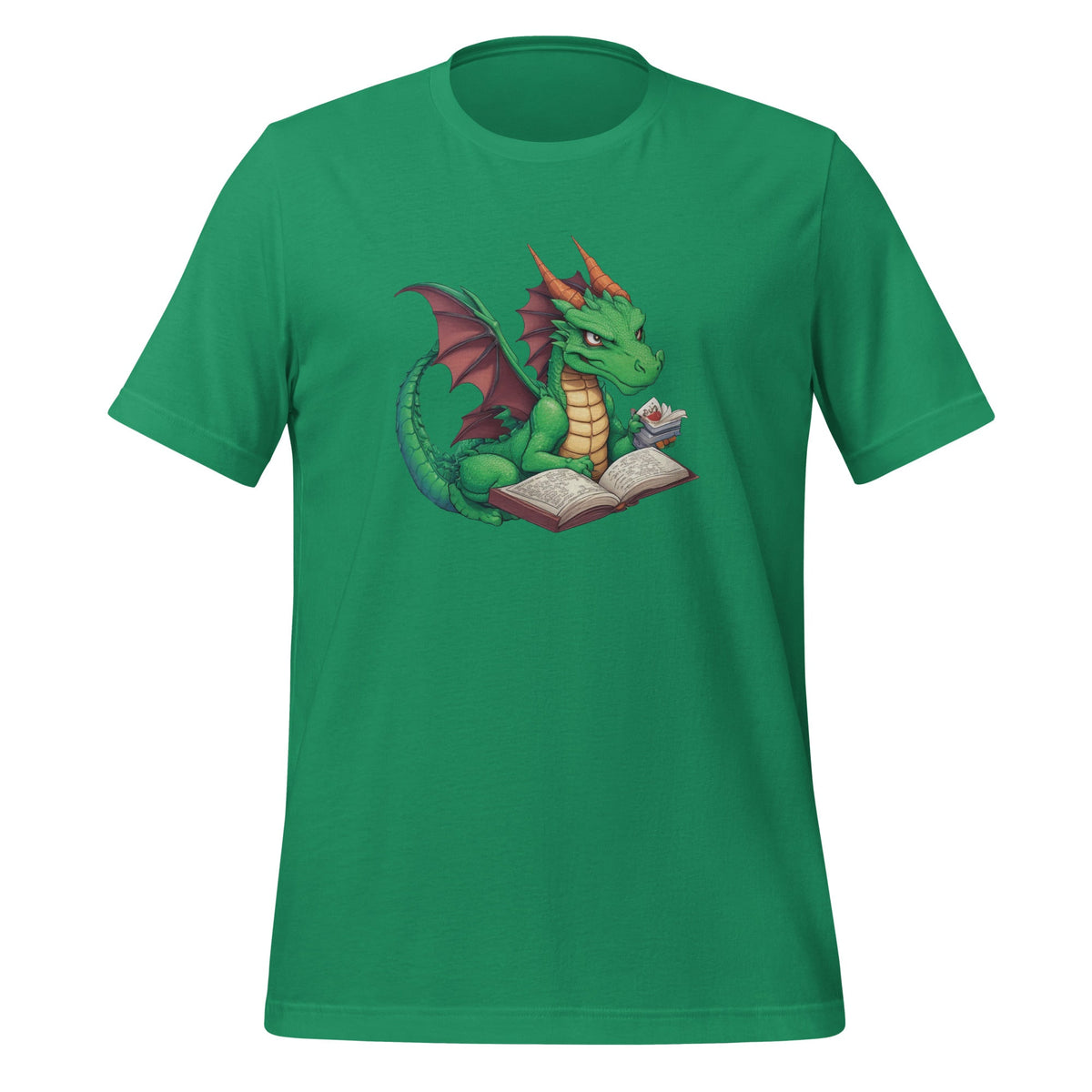 Dragon Wearing Glasses Reading A Book Unisex T-Shirt product image 5