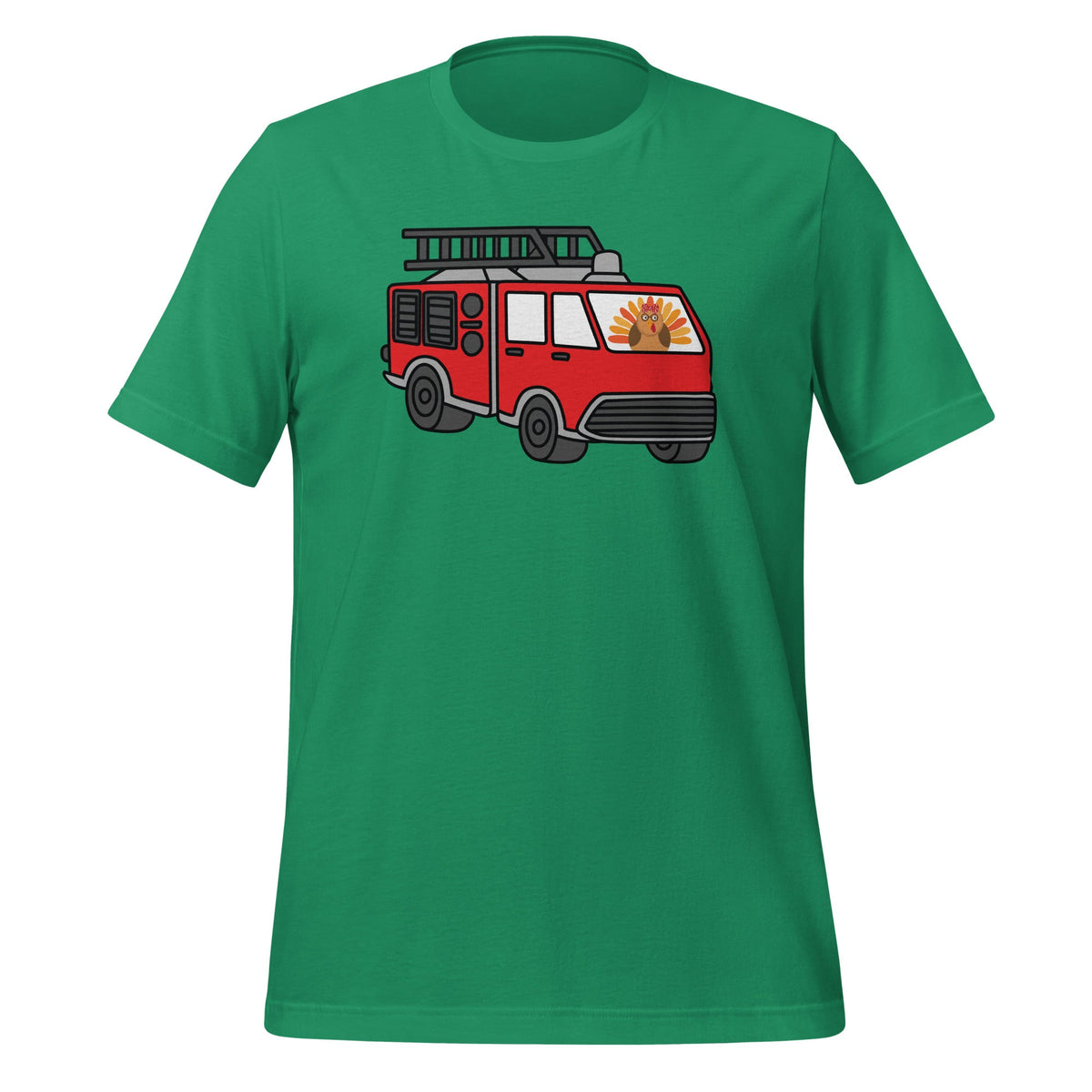 Cute Turkey Pumpkin Fire Truck Thanksgiving Son Unisex product image 5