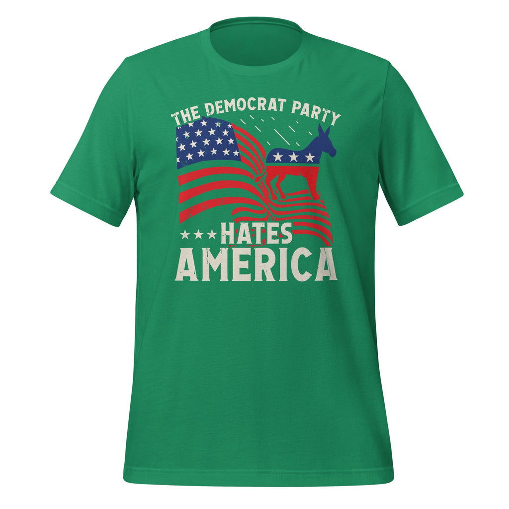 Democrat Party Hates America US Flag Unisex T-Shirt product image 5
