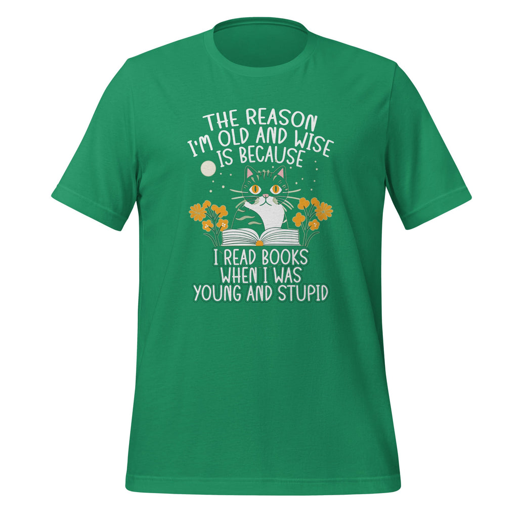 Reason I'm Old and Wise Is Because I Read Books Funny Cat product image 5