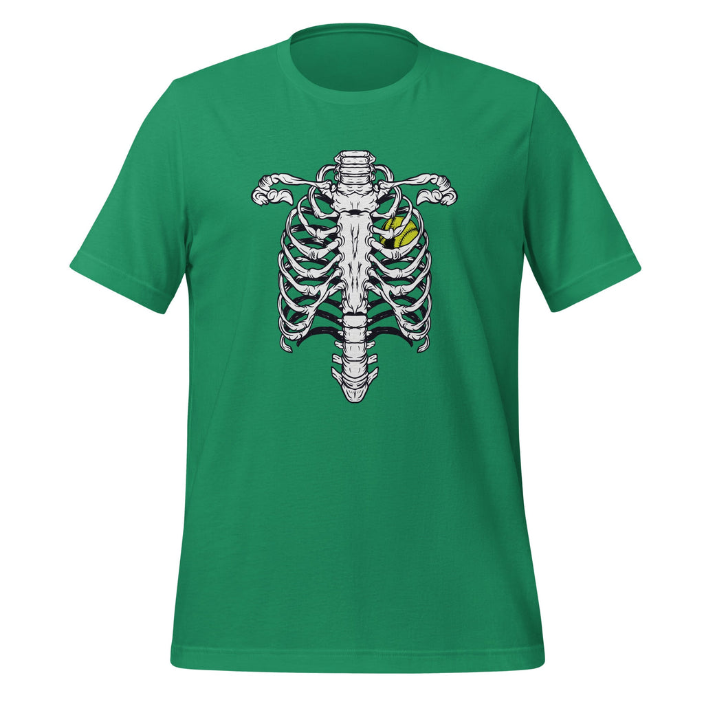 Softball Heart Skeleton Rib Cage Halloween Sports Lover product image 5