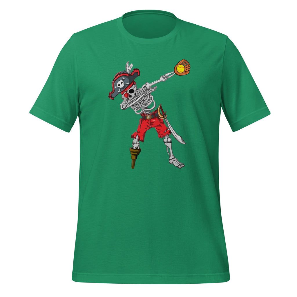 Dabbing Skeleton Pirate Softball Ball Halloween Costume product image 5