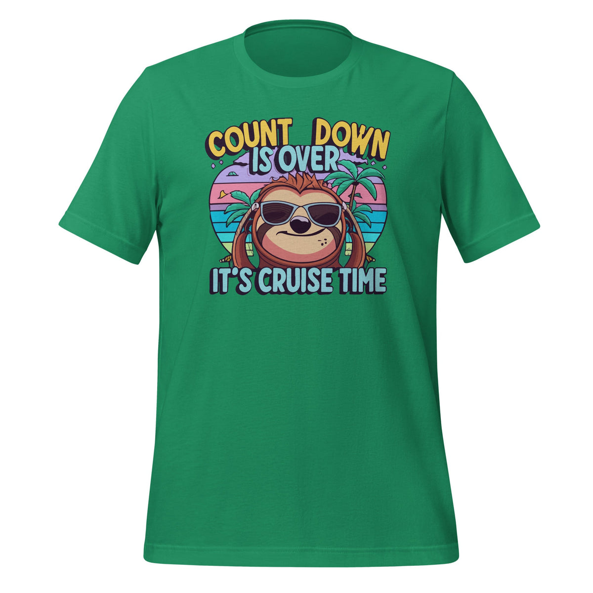 Count Down Is Over, It's Cruise Time Funny Sloth Vacation product image 5