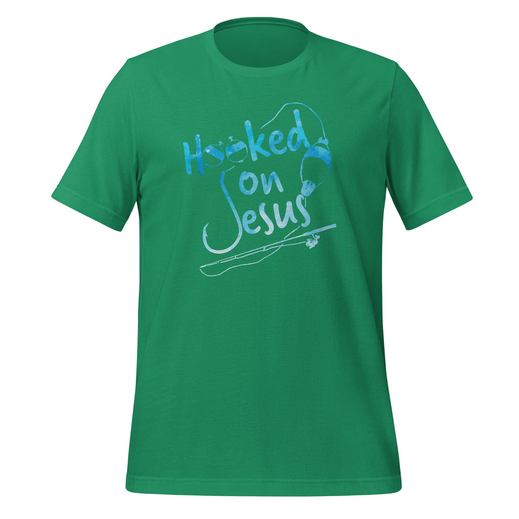 Hooked On Jesus Christian Religious Faith Fishing Saying product image 5