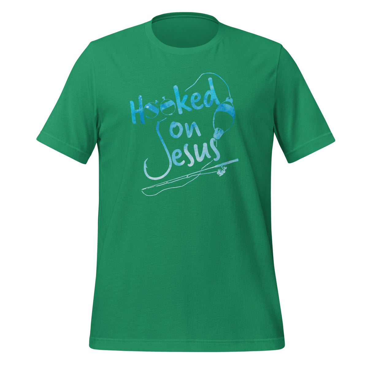 Hooked On Jesus Christian Religious Faith Fishing Saying product image 5