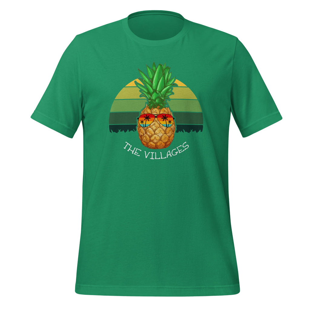 Pineapple The Villages Vintage Art Retro Unisex T-Shirt product image 5