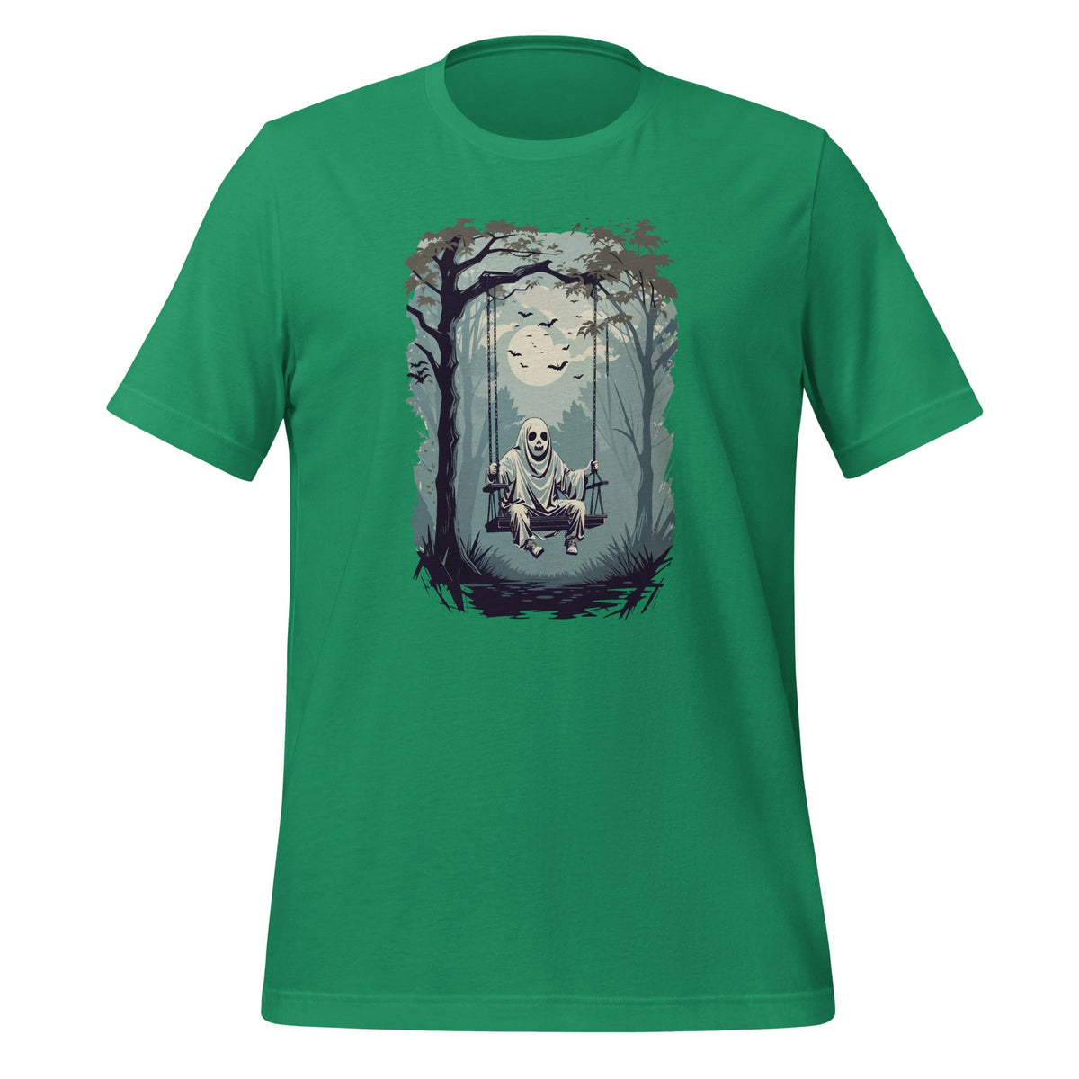 Vintage Floral Ghost On The Swing In Forest Halloween product image 6