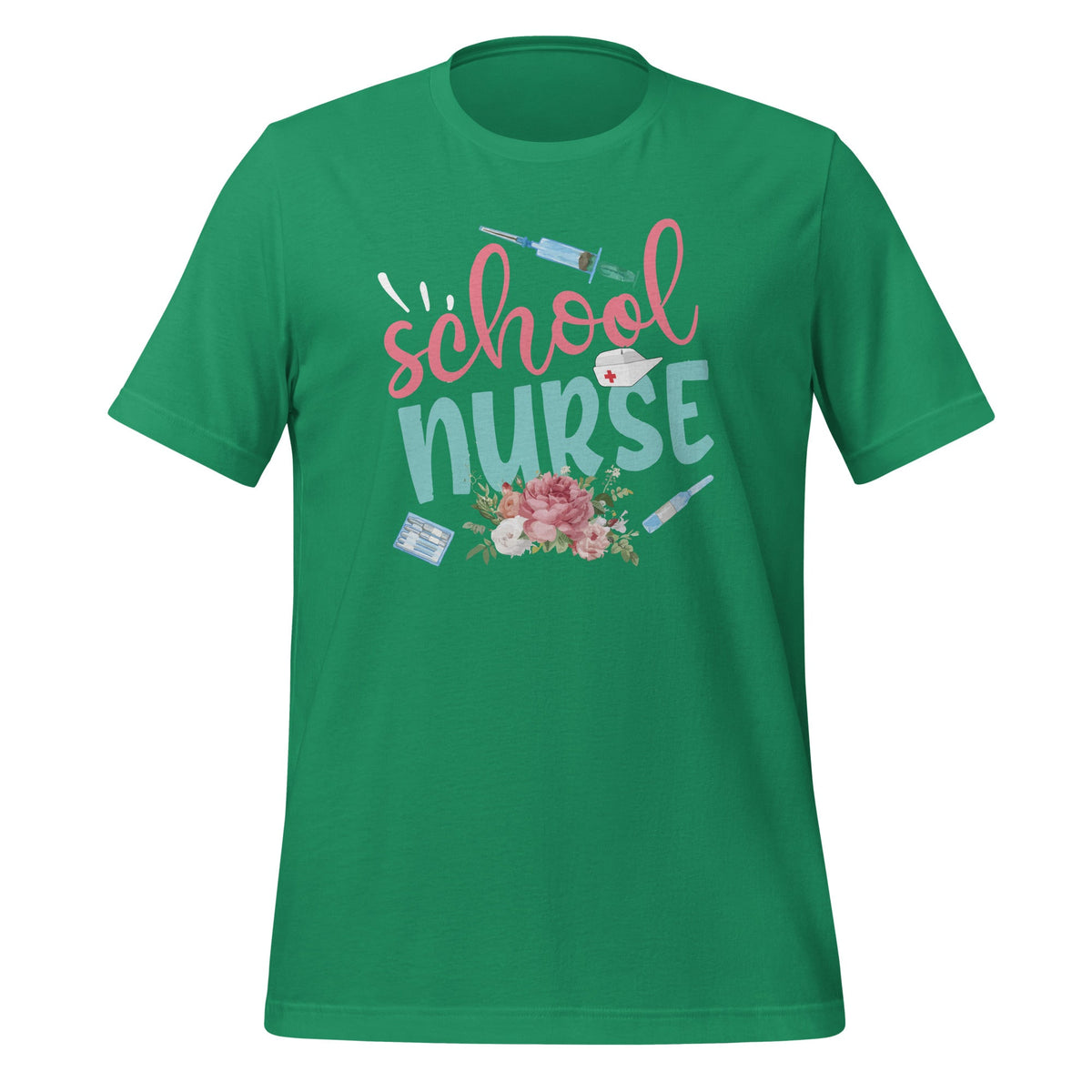 Funny School Nurse Stethoscope Injection Flowers Unisex product image 6