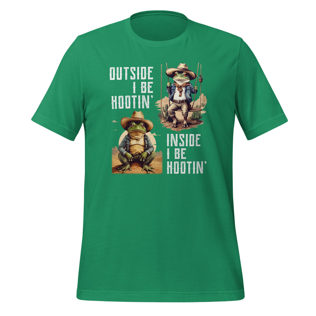 Outside I Be Hootin Inside I Be Hollerin Funny Frog Unisex product image 6