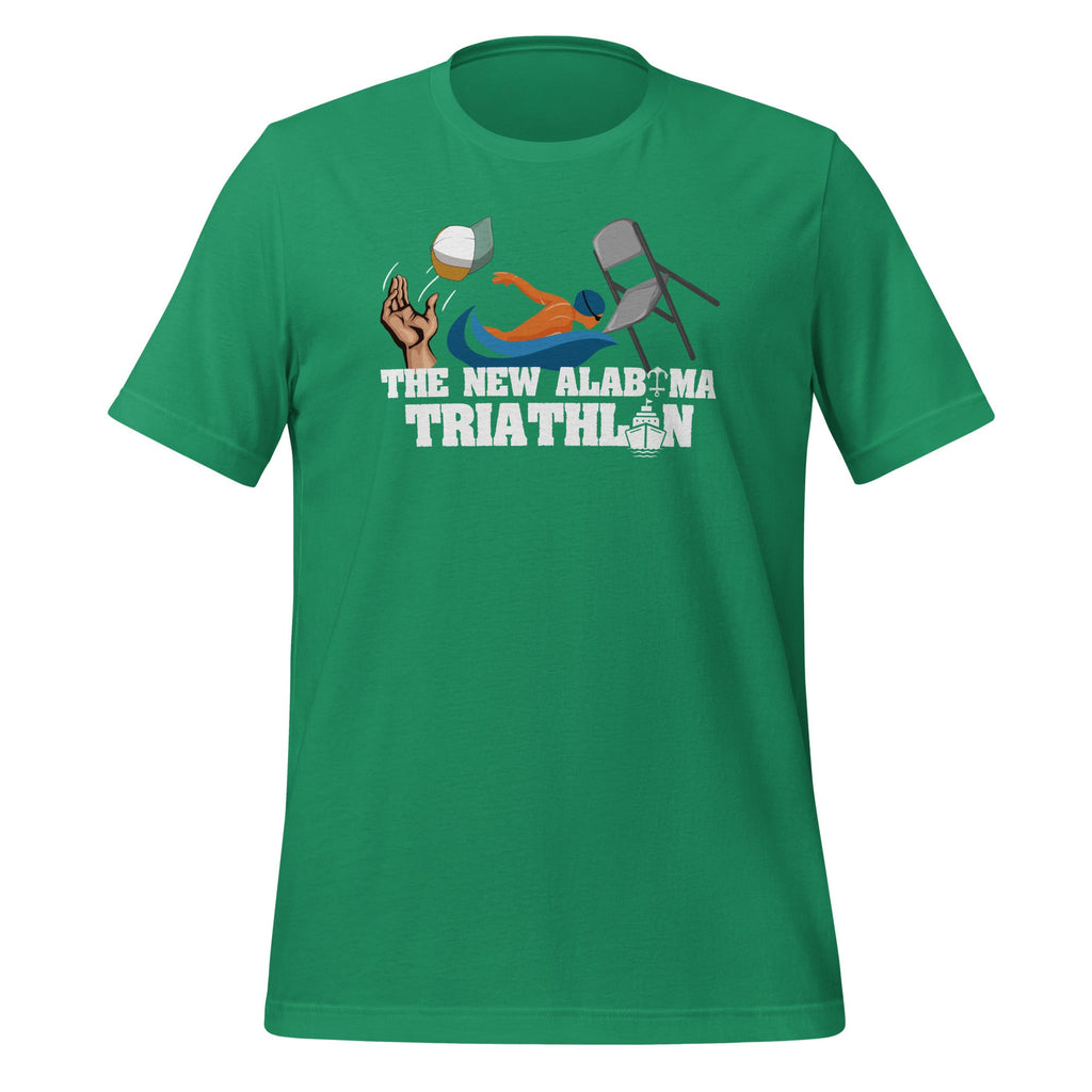 Funny New Triathlon Alabama Riverboat Swimmer Hat Chair Meme Unisex T-Shirt