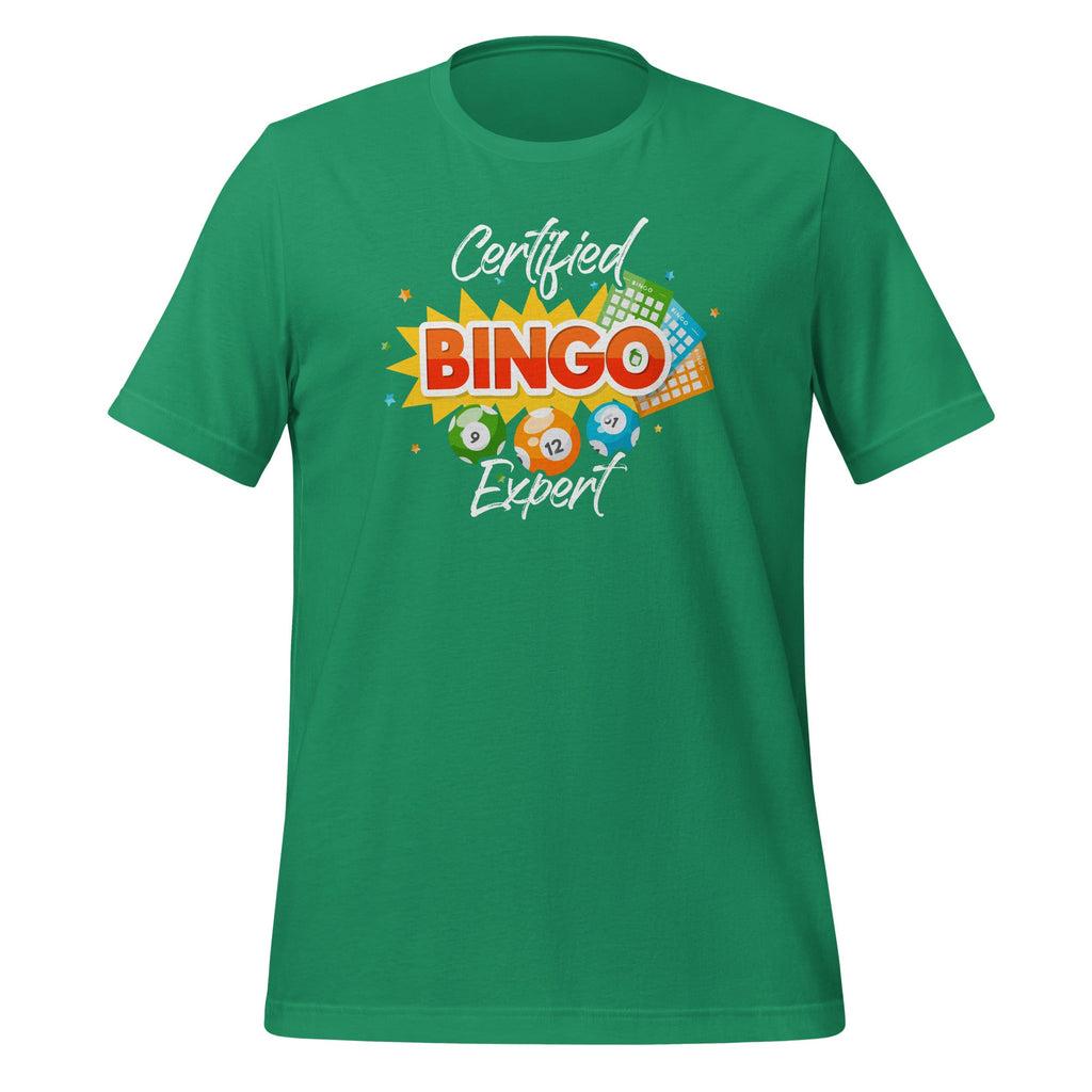 Certified Bingo Expert Funny Gambling Player Unisex T-Shirt product image 6