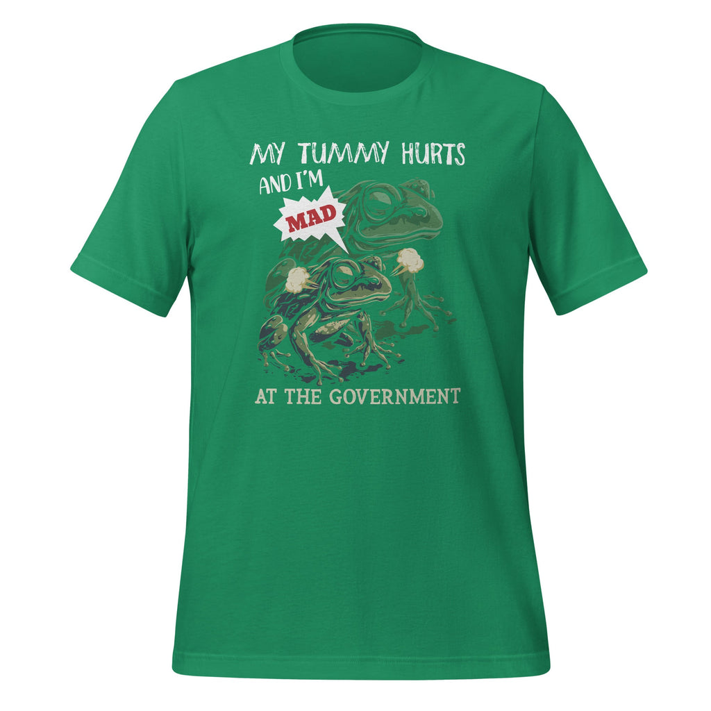 My Tummy Hurts And I'm Mad At The Government Frog Meme product image 6