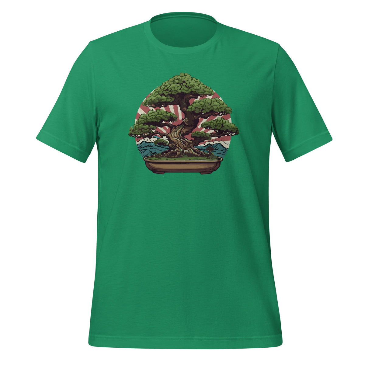 Bonsai Tree and Sun Rising In Japan Graphic Art Unisex product image 6