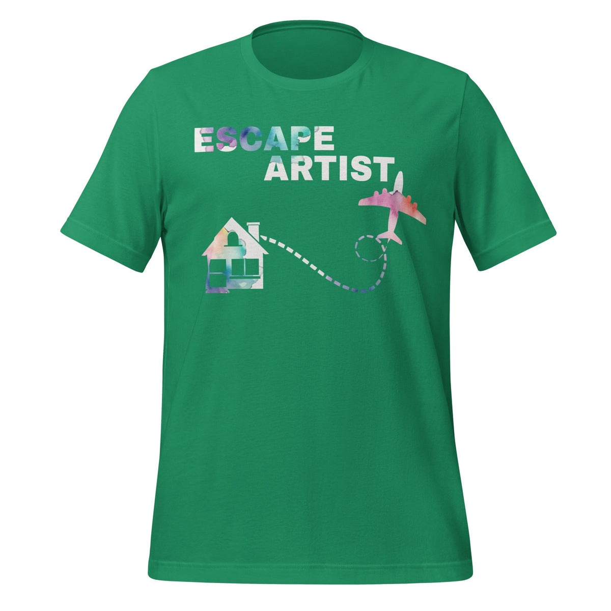 Escape Artist Funny Graphic Art House And Plane Unisex product image 6