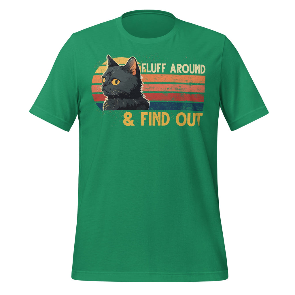 Fluff Around and Find Out Retro Cat Funny Sayings Unisex product image 6
