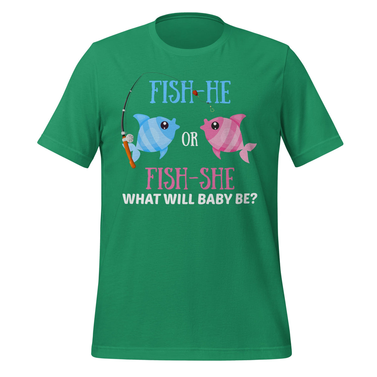 Fish-He or Fish-She Gender Reveal Fishing Fishermen Unisex product image 6