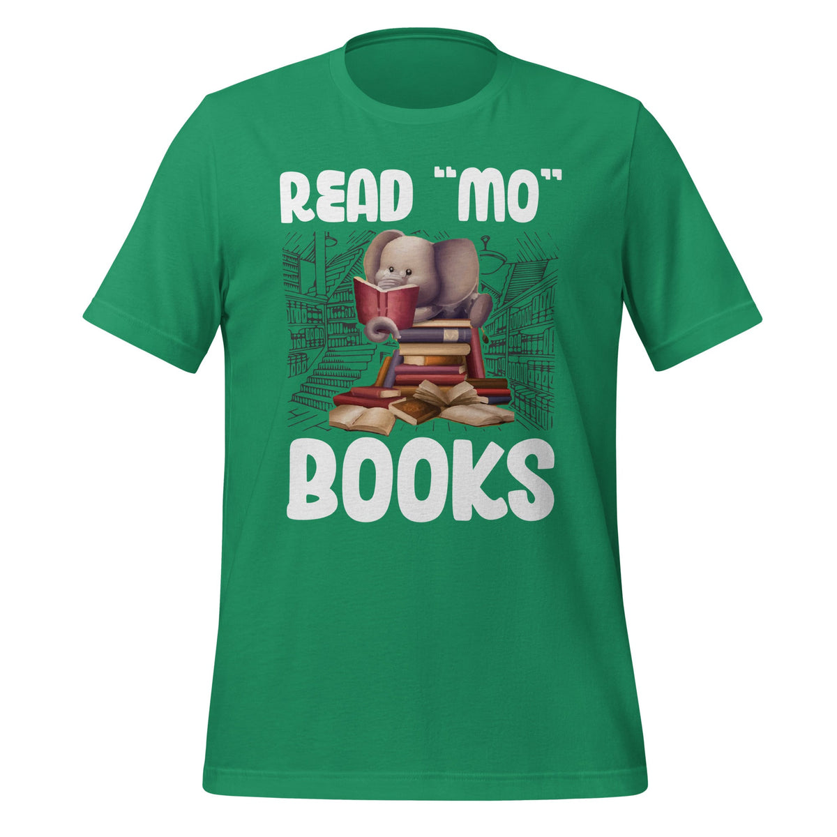 Read Books Elephant - More Reading Lovers Unisex T-Shirt product image 6