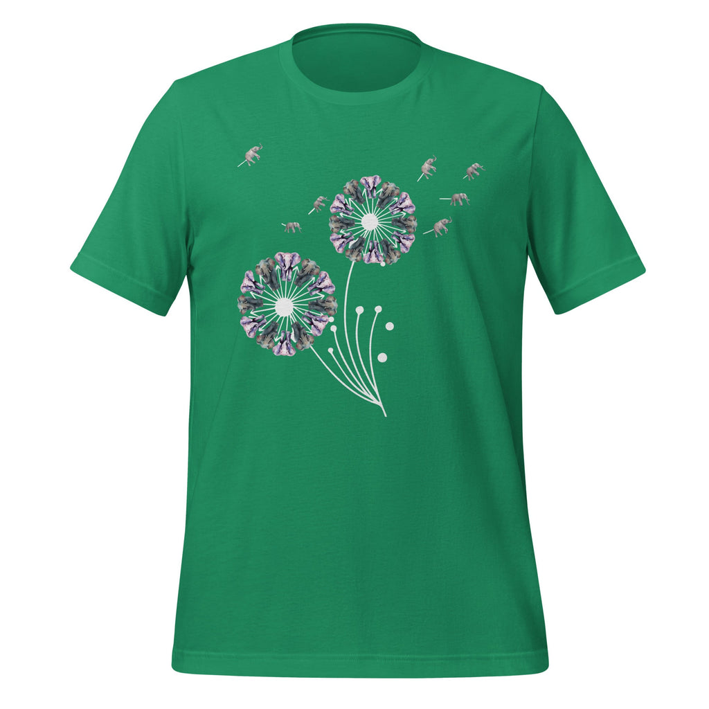 Dandelion Elephants Elephant Lover Flower Art Unisex T-Shirt product image 6