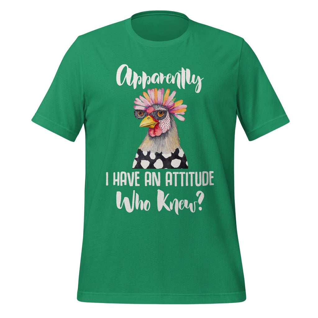 Apparently I Have An Attitude Who Knew Funny Chicken Unisex product image 6