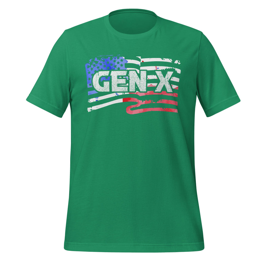Generation X - Gen Xer - X American Flag Unisex T-Shirt product image 6
