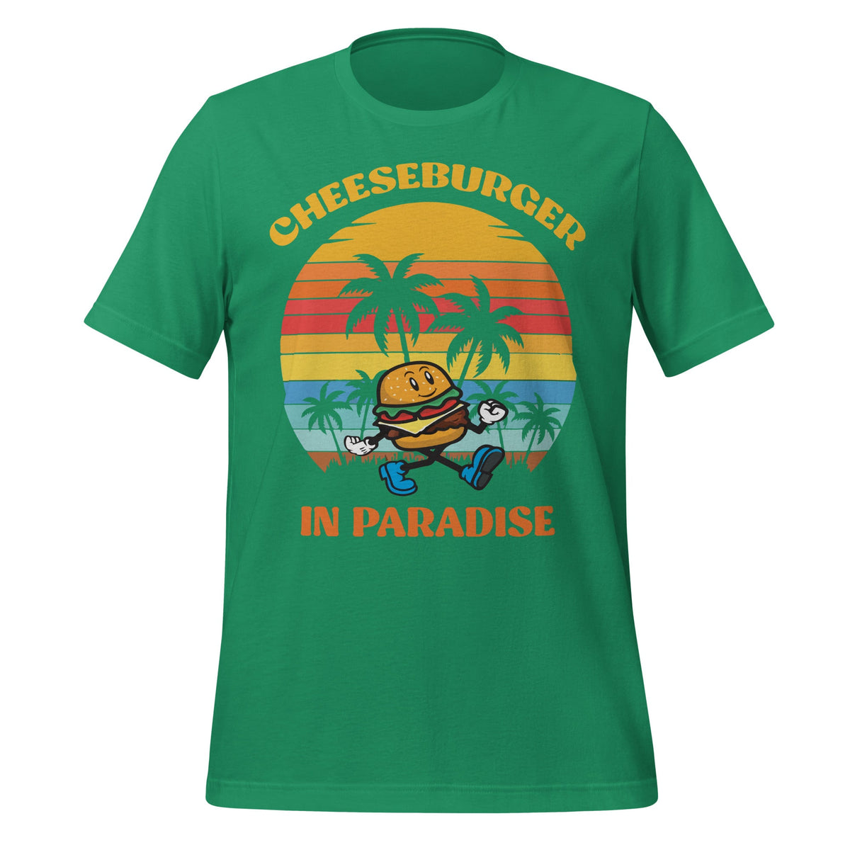 Vintage Funny Cheeseburger Summer Vacation Paradise Unisex product image 6