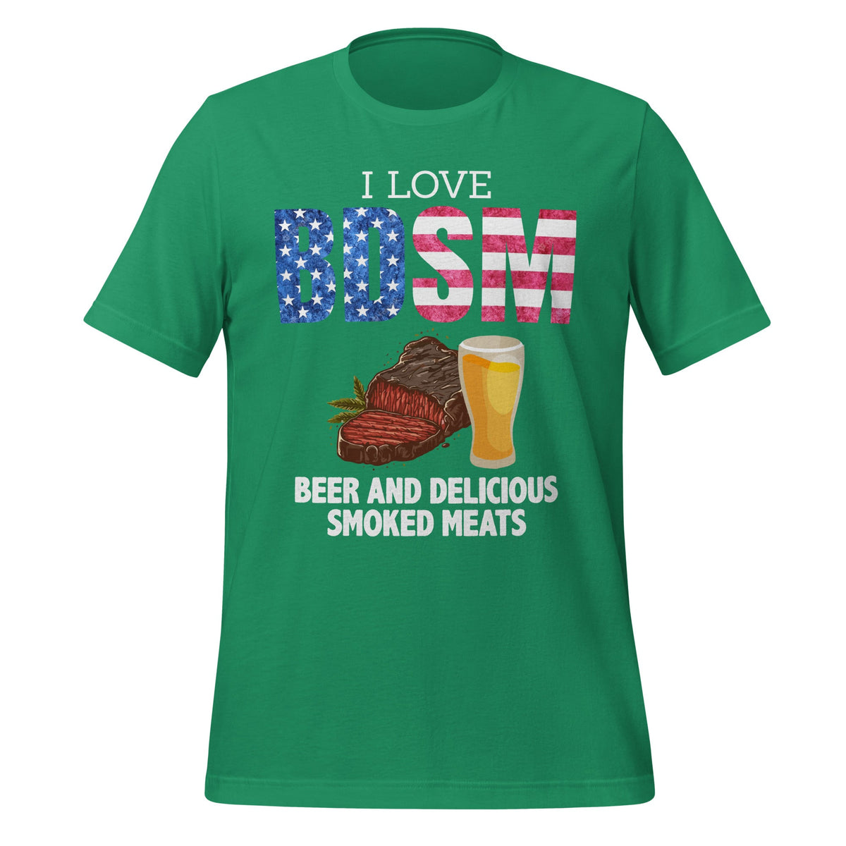 I Love BDSM Beers And Delicious Smoked Meats Unisex T-Shirt product image 6