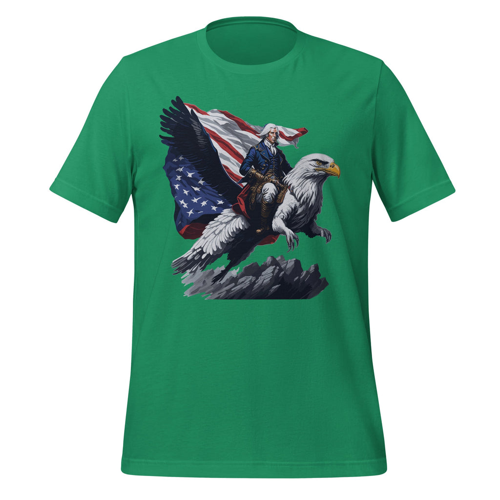 George Washington Riding A Bald Eagle Patriotic Unisex product image 6