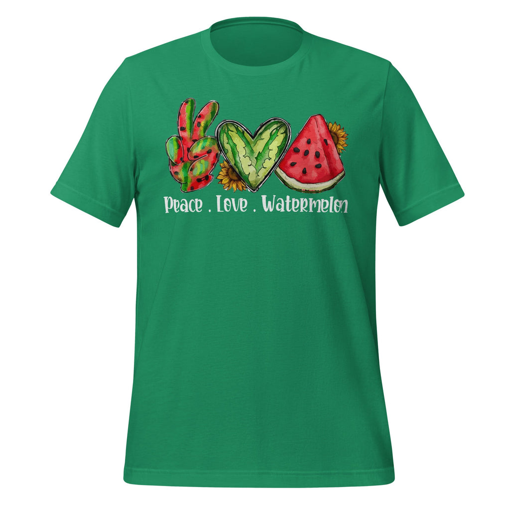 Peace Love Watermelon Summer Women Teen Girls Unisex T-Shirt product image 6