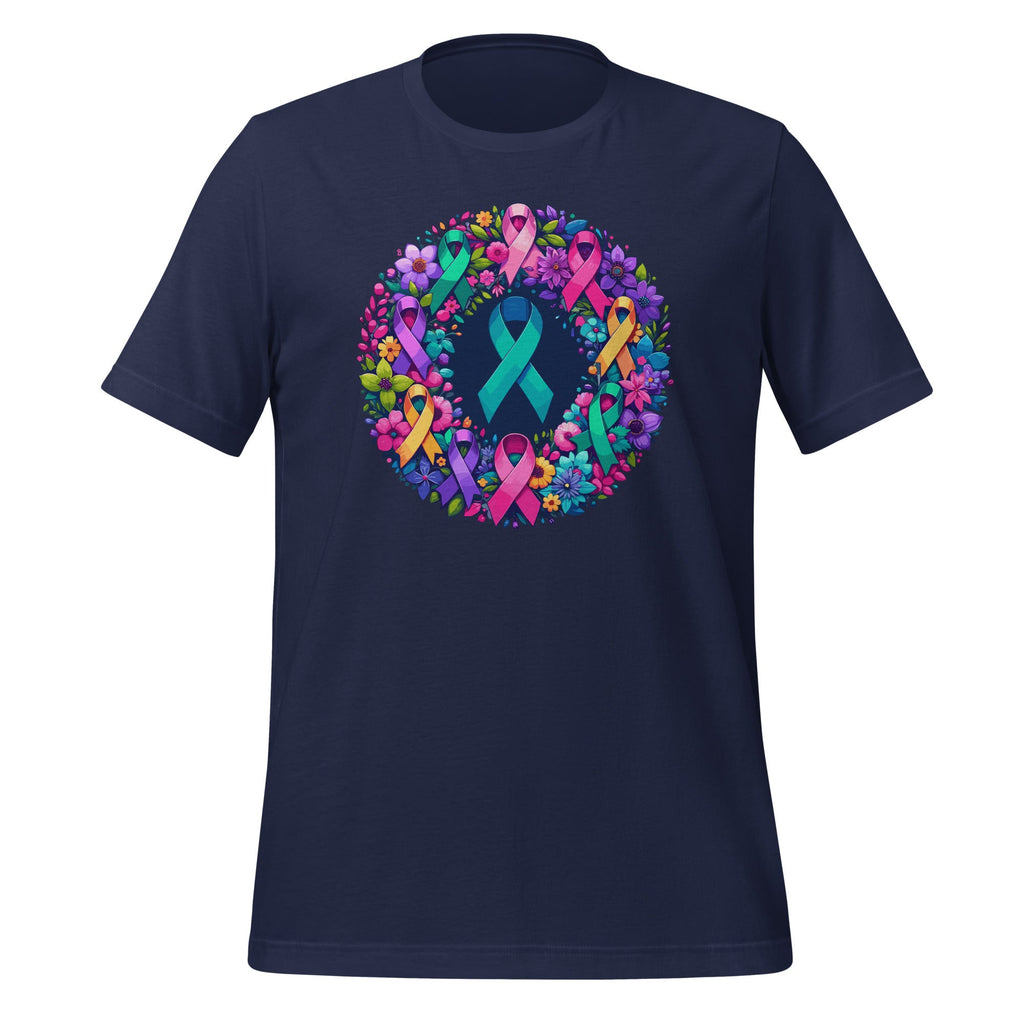 Cancer Awareness Multi-Color Ribbons Hope Wreath Unisex product image 3