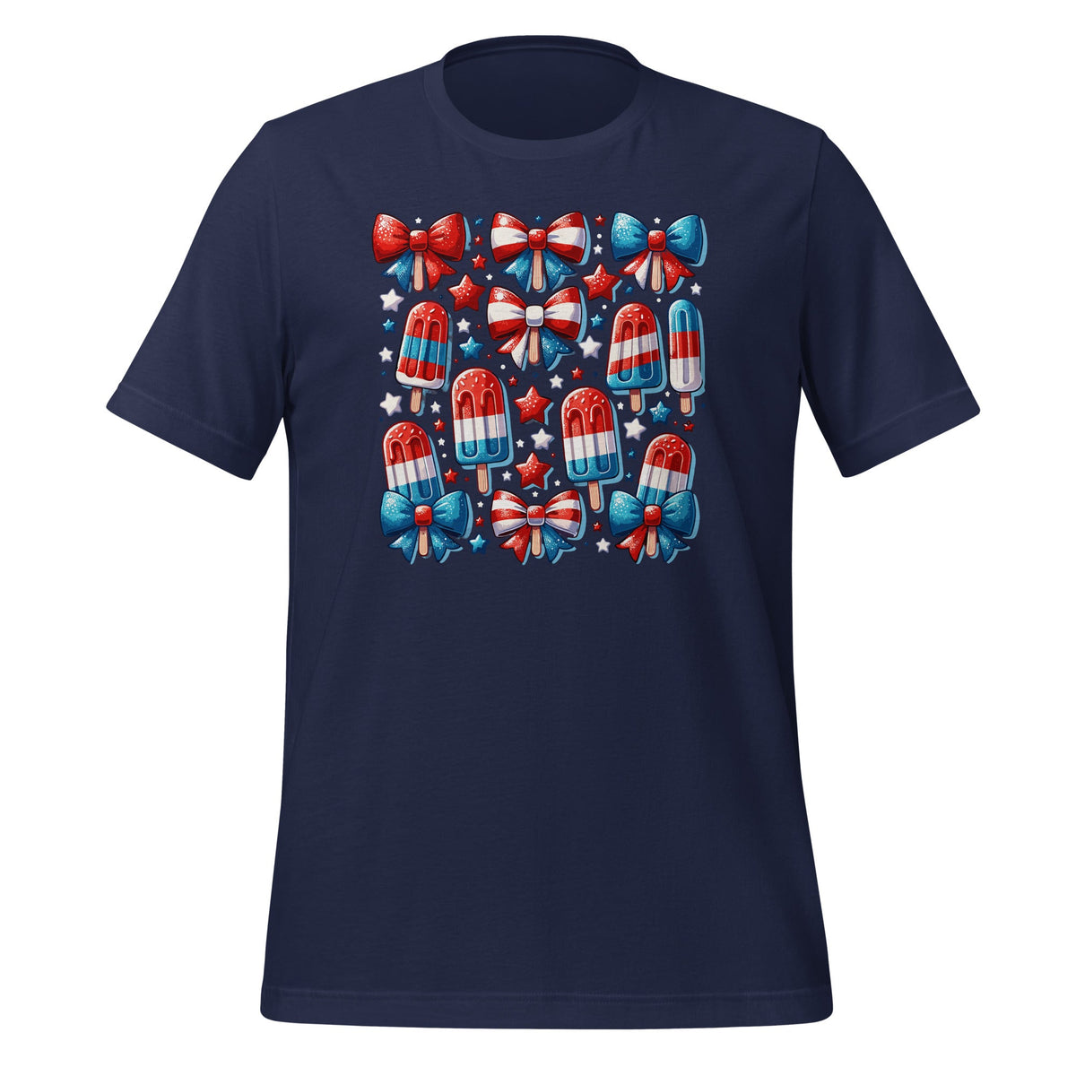 4th of July Cute Popsicle Bows Patriotic American Unisex product image 3