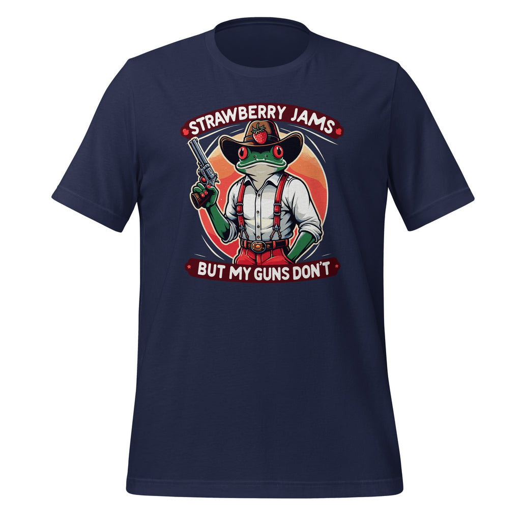 Strawberry Jams But My Gun Don't Funny Quote Saying Unisex product image 3