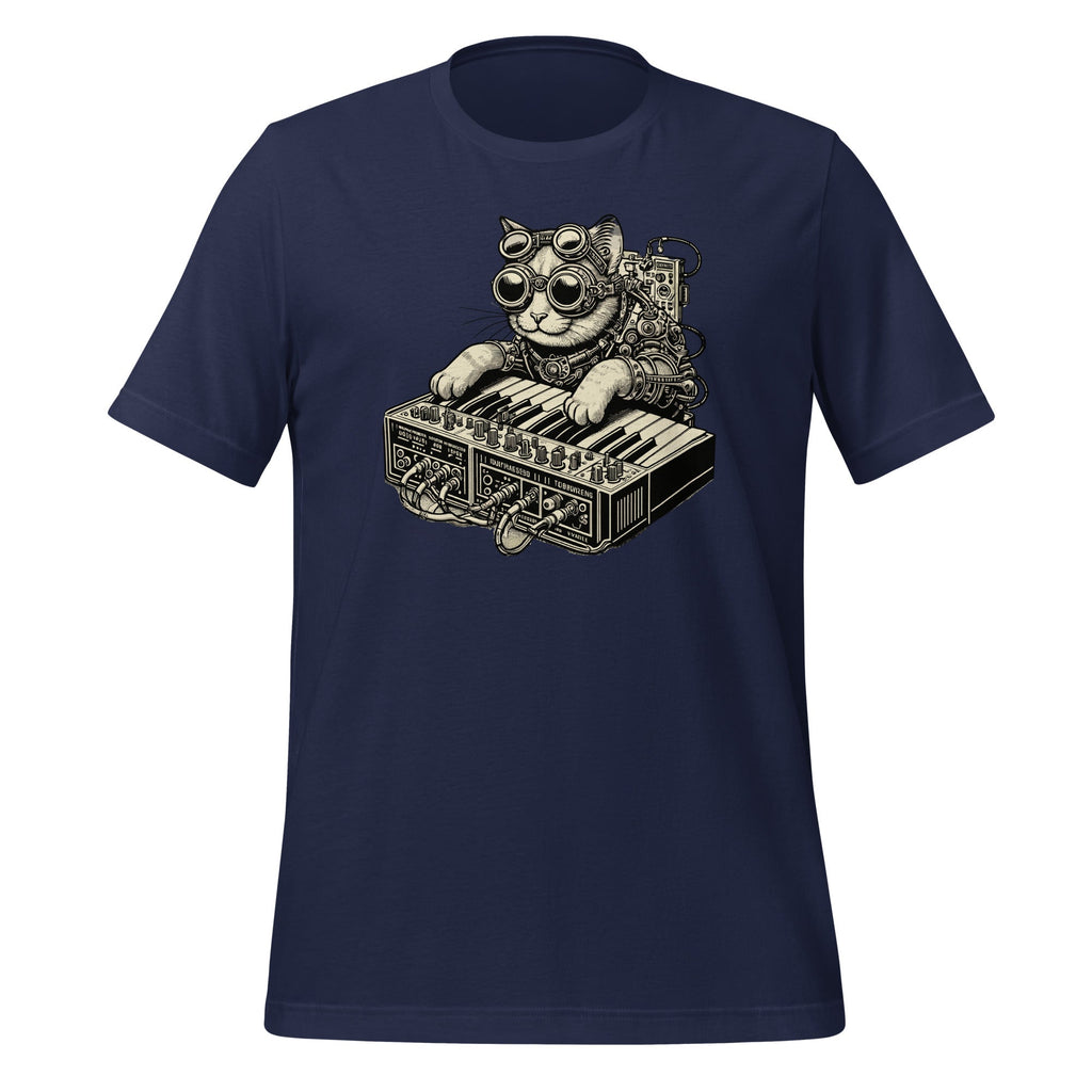 Steampunk Cat Playing Synthesizer Synth Kitten Techno Music product image 3