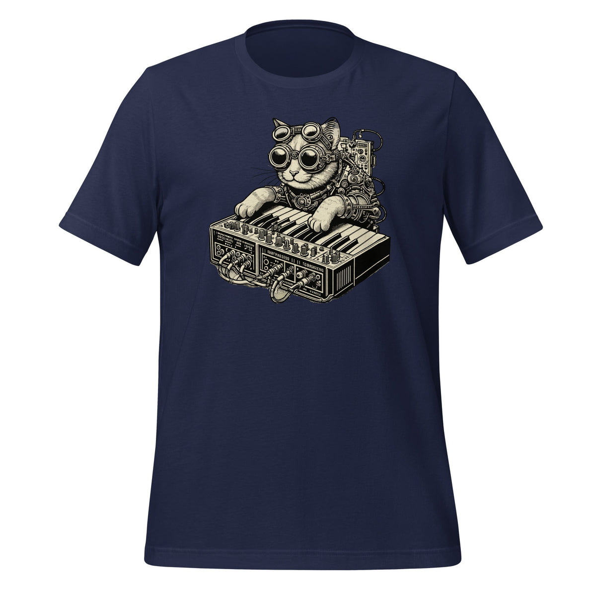 Steampunk Cat Playing Synthesizer Synth Kitten Techno Music product image 3