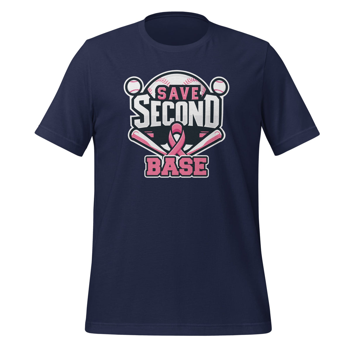 Save 2nd Base Baseball Softball Breast Cancer Awareness product image 3