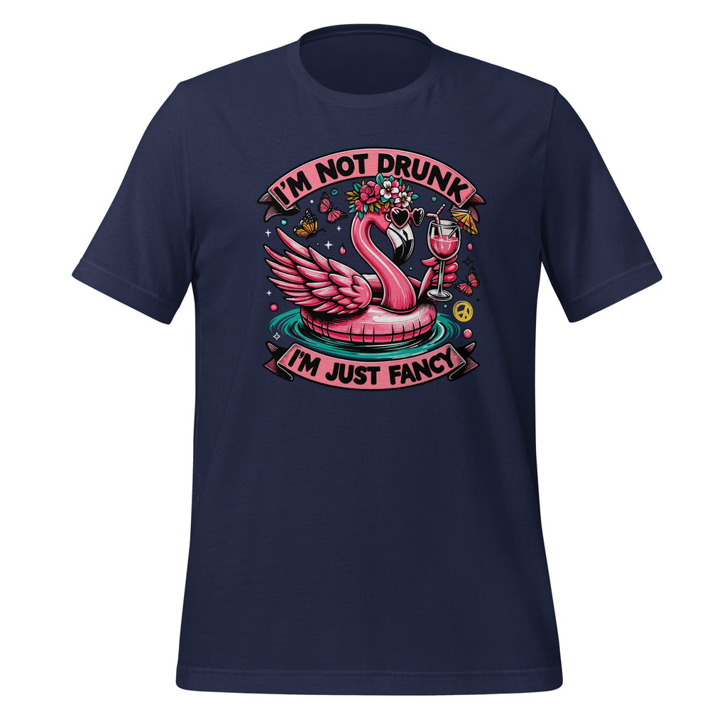 I'm Not Drunk I'm Just Fancy Flamingo Art Unisex T-Shirt product image 3