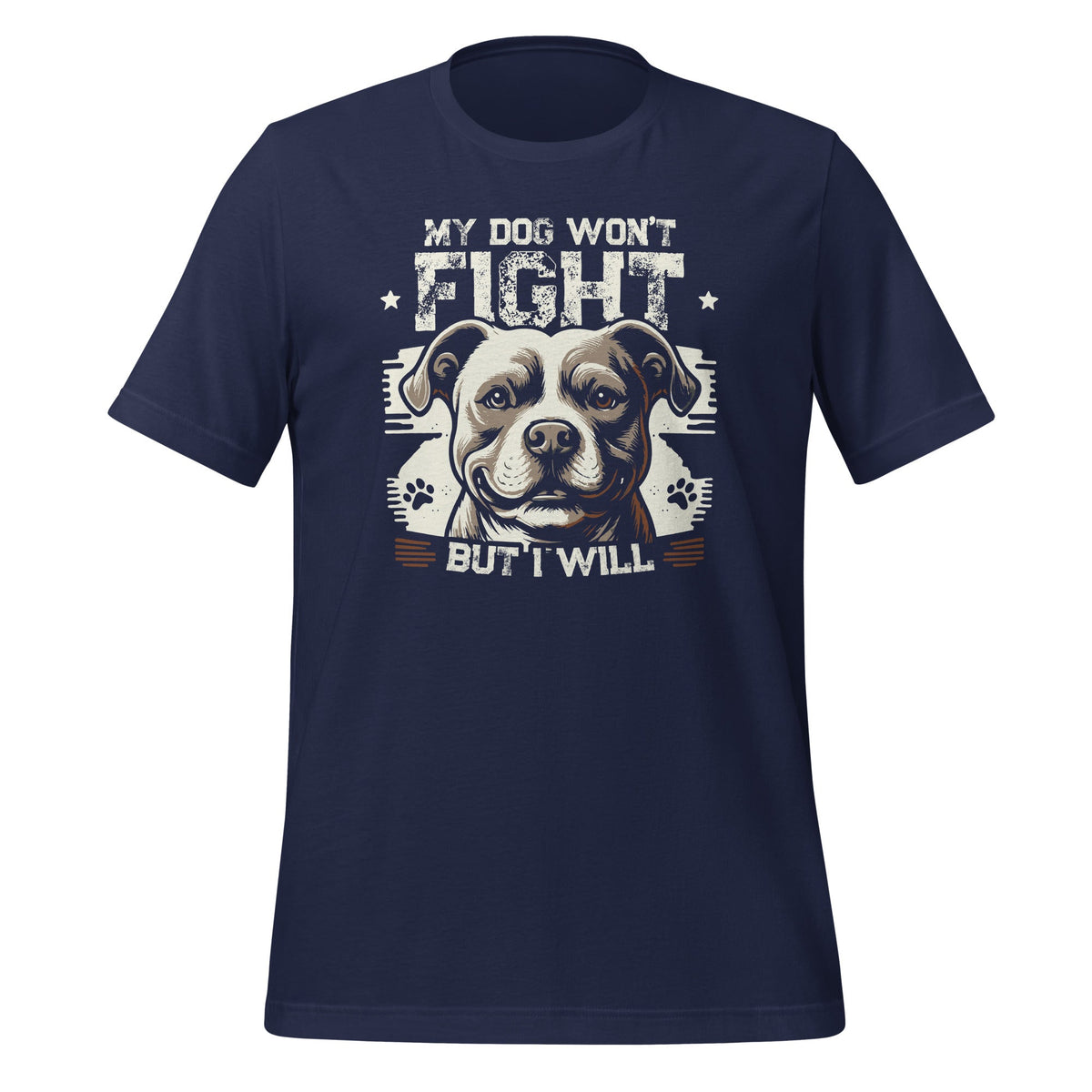 My Dog Won't Fight But I Will Pitbull Art Pitties Unisex product image 3