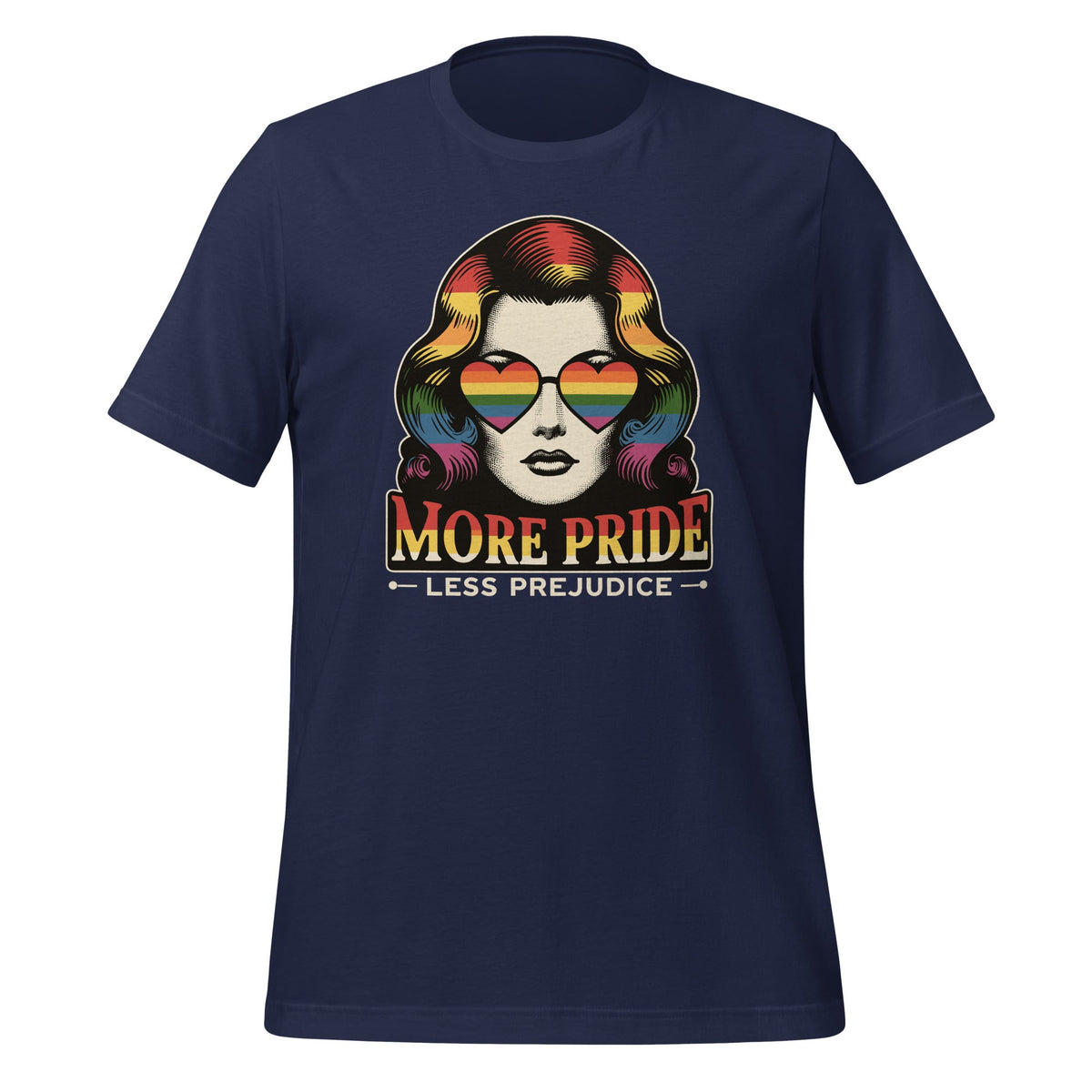 More Pride Less Prejudice LGBT Month Gay Unisex T-Shirt product image 3