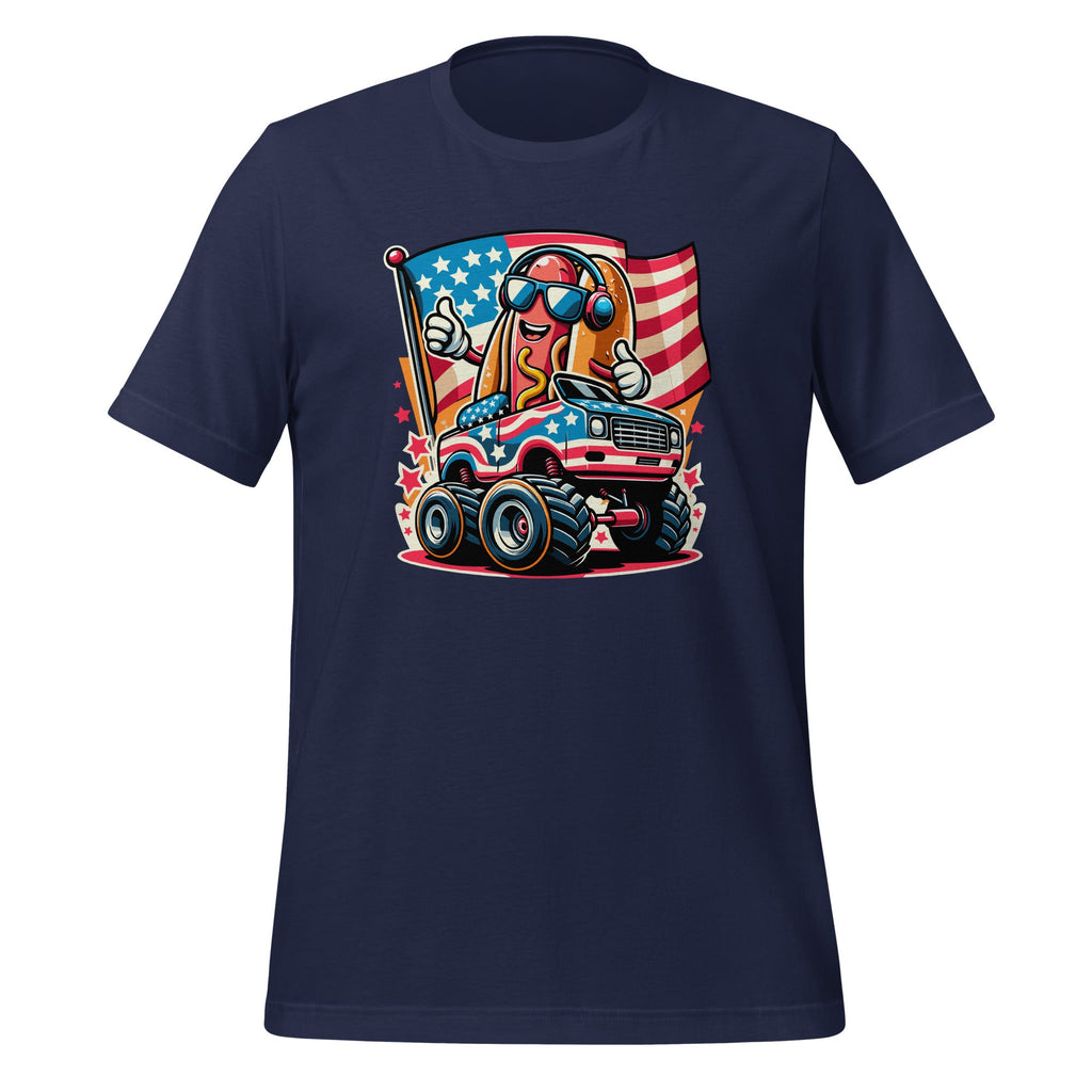 4th Of July Hotdog Sunglasses Monster Truck American Flag product image 3