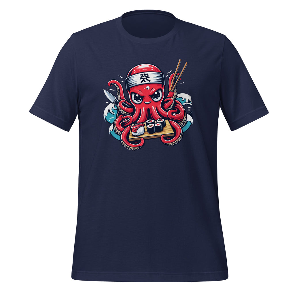 Japanese Sushi Chef Octopus Kraken Funny Anime Unisex product image 3