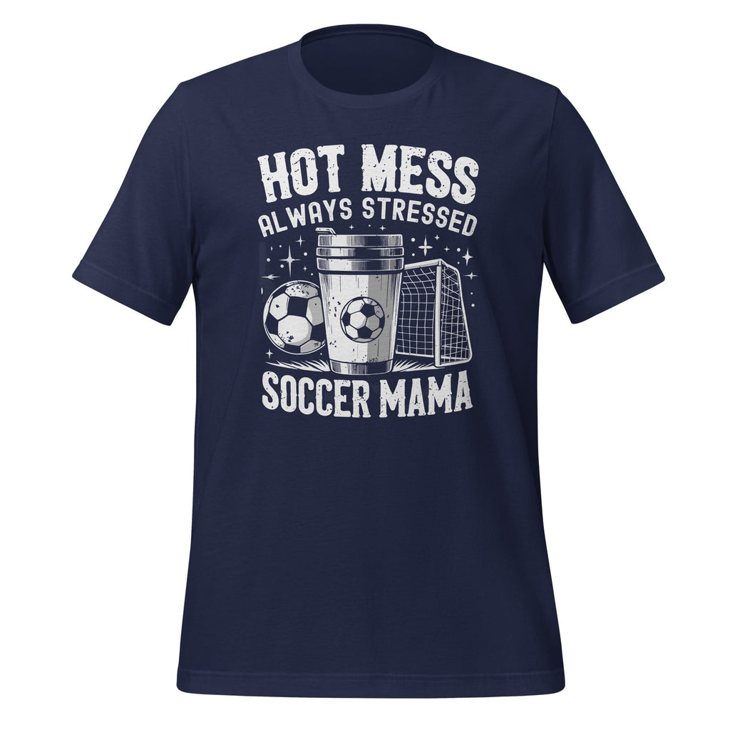 Hot Mess Always Stressed Soccer Mama Funny Sports Lover product image 3