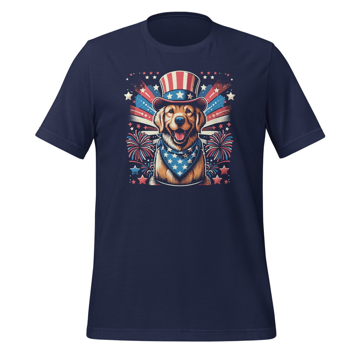4th Of July Us Flag Golden Retriever Fireworks American product image 3